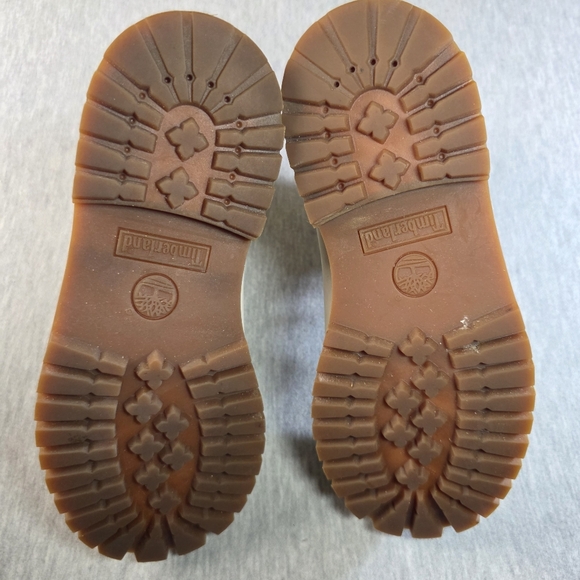 Timberland Kids Off-White Lace-Up Boots - Picture 9 of 11